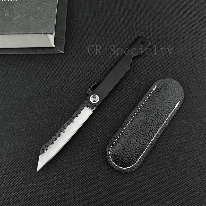 Japanese Higonokami Mini Pocket Folding Knife 5Cr13Mov Tanto Blade Aluminum Alloy Handle Outdoor Tactical Camping Hunting Tool