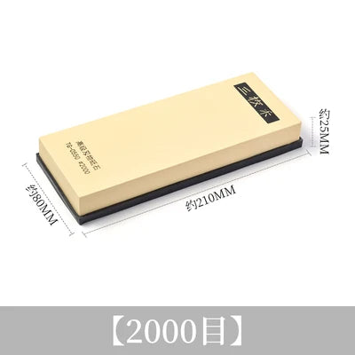 High-end traditional Japanese whetstone sharpening