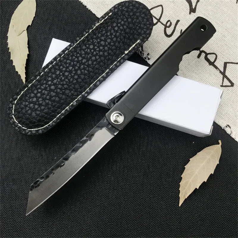 Japanese Handmade Higonokami Mini Pocket Knife VG10 Damascus Blade Brass Handle Sharp Outdoor Folding knife Hunting EDC Knives